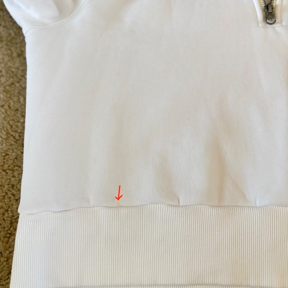 Vuori Restore Half Zip Hoodie White Size M - Picture 15 of 15